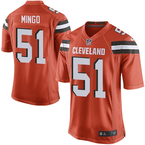 Game Nike Youth Barkevious Mingo Orange Alternate Jersey: NFL #51 Cleveland Browns