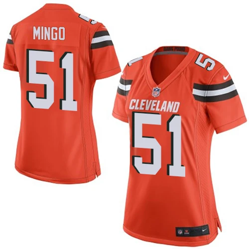 Game Nike Women's Barkevious Mingo Orange Alternate Jersey: NFL #51 Cleveland Browns