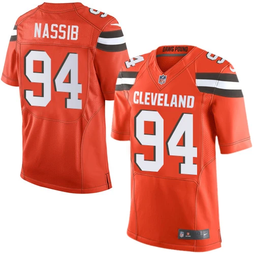 Elite Nike Men's Craig Robertson Orange Alternate Jersey: NFL #53 Cleveland Browns