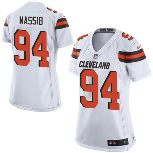 Game Nike Women's Craig Robertson White Road Jersey: NFL #53 Cleveland Browns