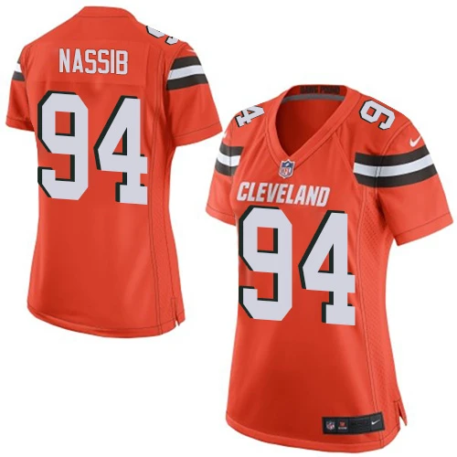 Game Nike Women's Craig Robertson Orange Alternate Jersey: NFL #53 Cleveland Browns