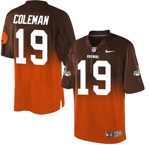 NFL Nike Men's Corey Coleman Brown/Orange Limited Jersey - #19 Cleveland Browns Fadeaway