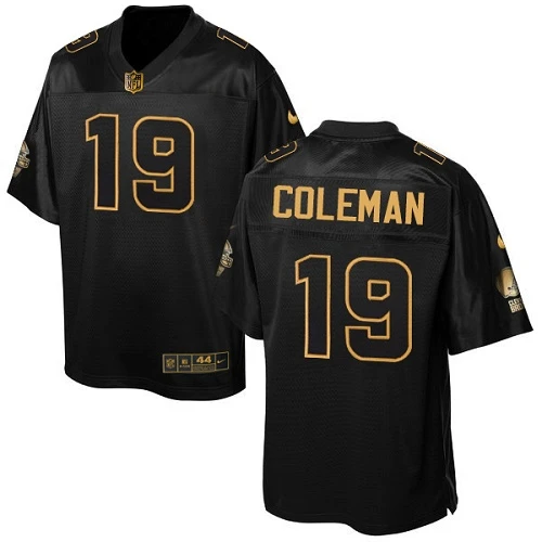 NFL Nike Men's Corey Coleman Black Elite Jersey - #19 Cleveland Browns Pro Line Gold Collection
