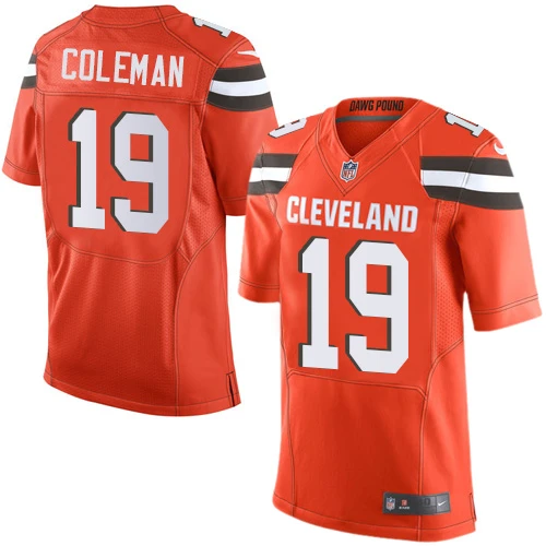 NFL Nike Men's Corey Coleman Orange Alternate Elite Jersey - #19 Cleveland Browns