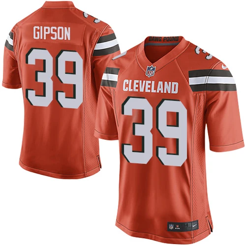 Limited Nike Men's Billy Winn Orange Alternate Jersey: NFL #90 Cleveland Browns