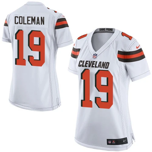 NFL Nike Women's Corey Coleman White Road Game Jersey - #19 Cleveland Browns