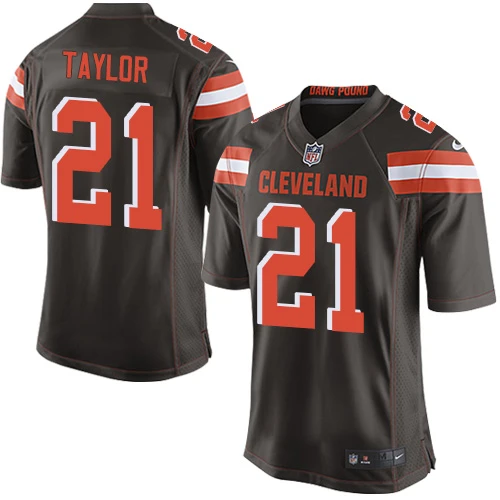 NFL Nike Men's Jamar Taylor Brown Home Game Jersey - #21 Cleveland Browns