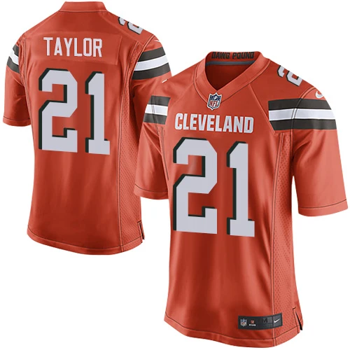 NFL Nike Men's Jamar Taylor Orange Alternate Game Jersey - #21 Cleveland Browns