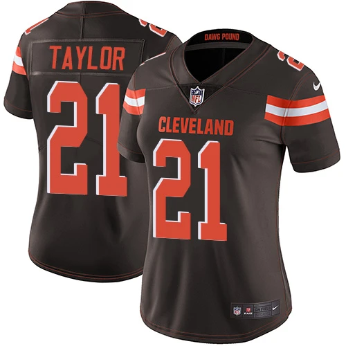 NFL Nike Women's Jamar Taylor Brown Home Limited Jersey - #21 Cleveland Browns Vapor Untouchable