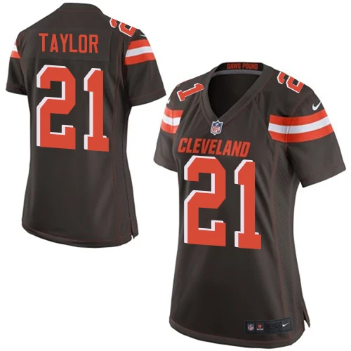 NFL Nike Women's Jamar Taylor Brown Home Game Jersey - #21 Cleveland Browns