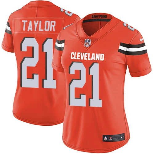 NFL Nike Women's Jamar Taylor Orange Alternate Limited Jersey - #21 Cleveland Browns Vapor Untouchable